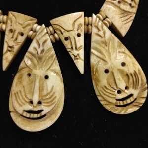 Handcrafted Tribal Mask Necklace